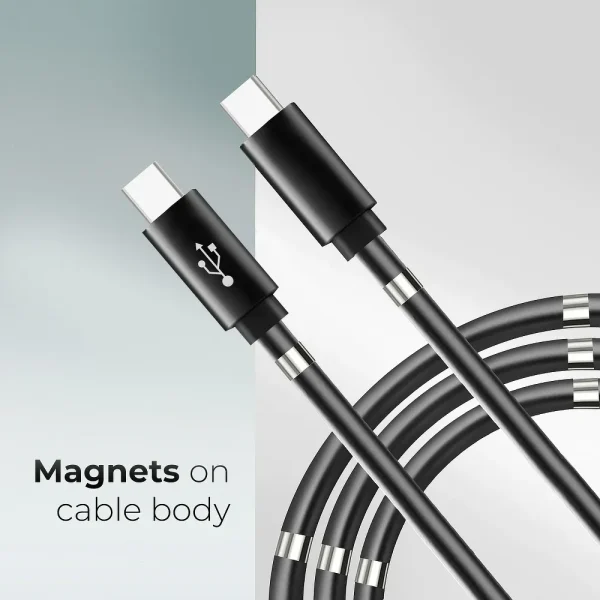 kabel 2x usb typ c składany magnetycznie do szybkiego ładowania, do iphone 15 (wszystkie modele) (kopia)