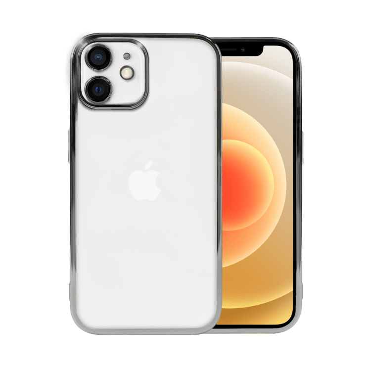 etui do iphone 12 slim protect full cover z osłoną kamery i obiektywów 9h, czarne