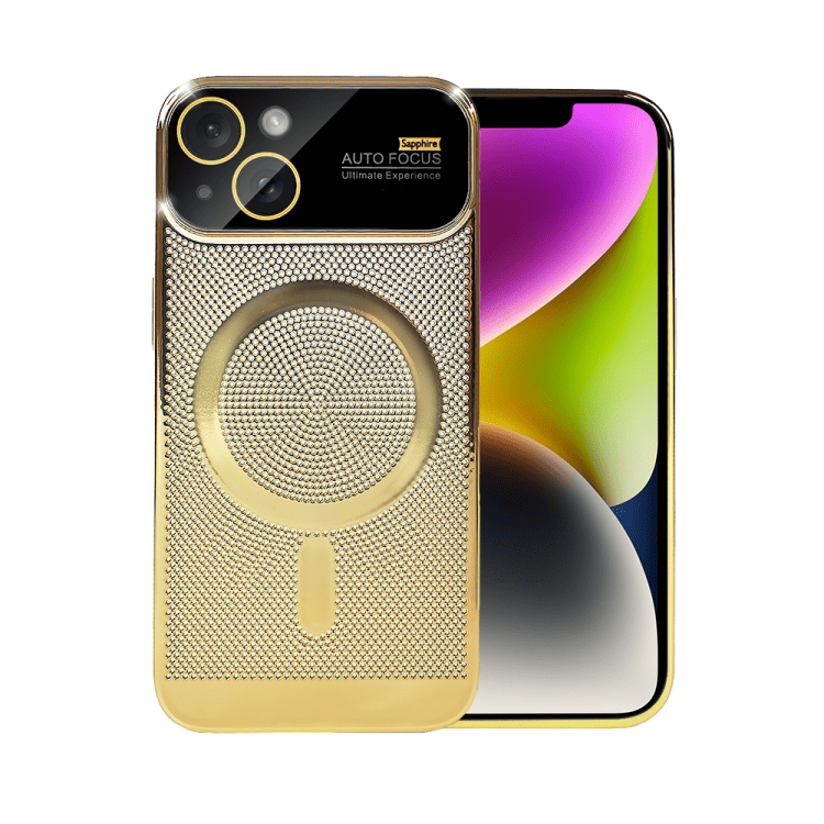etui do iphone 13 camera beam magsafe oddychające, złote (kopia)