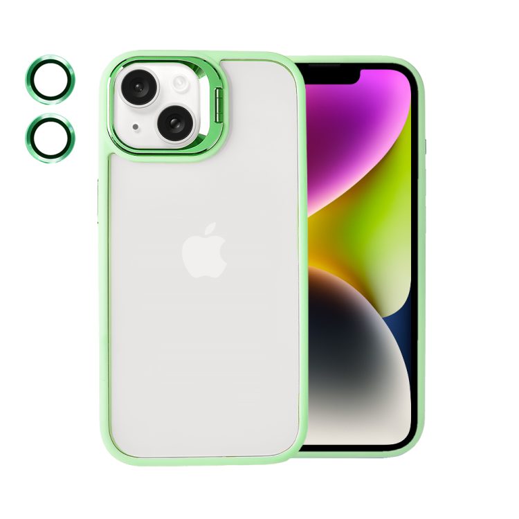 etui do iphone 15 plus cienkie przeźroczyte, z oczkami w kolorze ramki, miętowe (kopia)