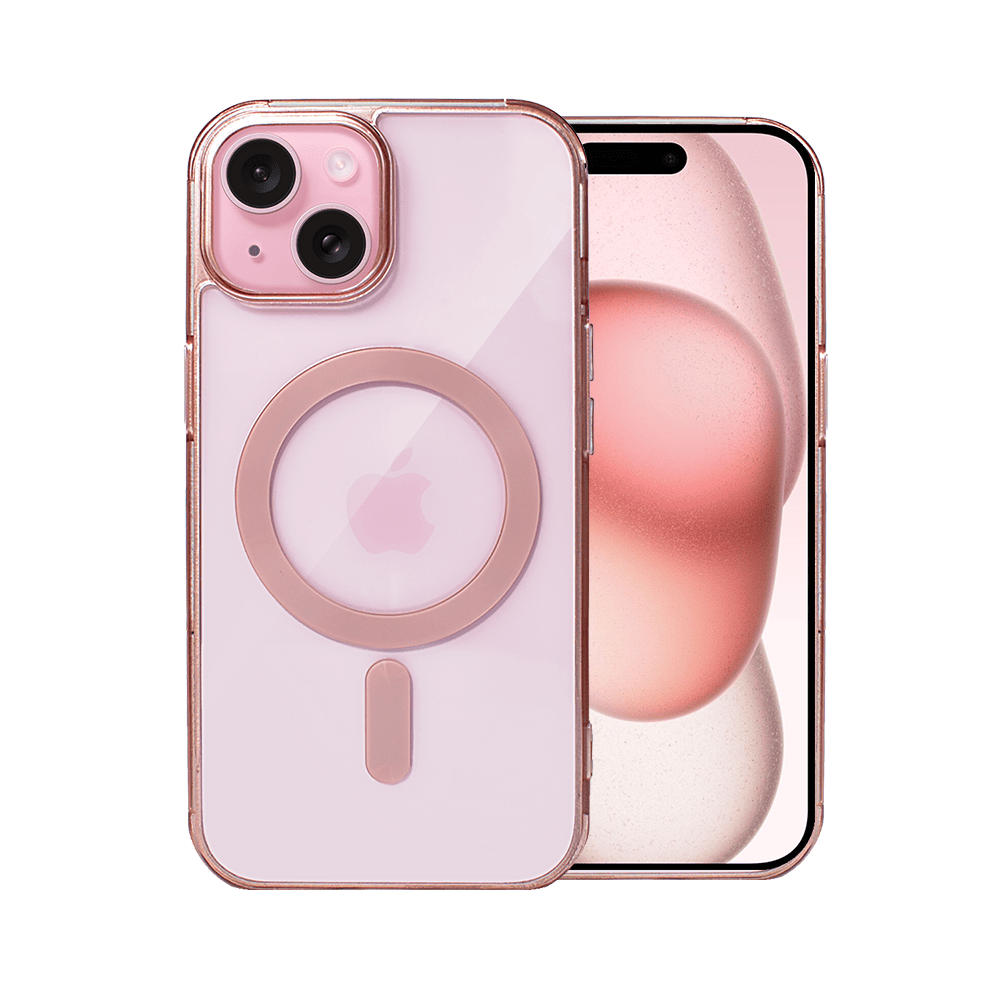 Etui do iPhone 15 Magsafe Simple Color, różowe
