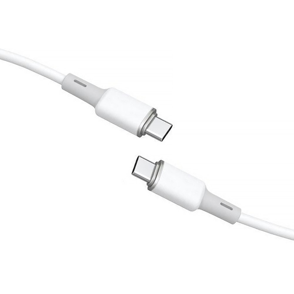 kabel 2xusb typ c, szybkie ładowanie, pd120w, do iphone 15 (wszystkie modele), tabletu, laptopa, 100 cm, biały