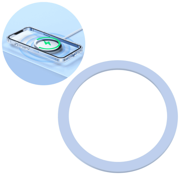 adapter do magsafe, metalowy pierścień ring do przyklejenia na etui, srebrny (kopia)