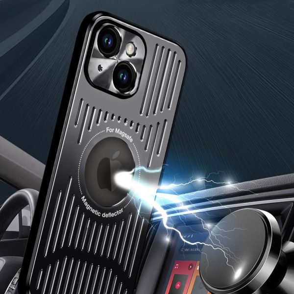 etui do iphone 15 metal defender magsafe z osłoną aparatu, metalowe, czarne