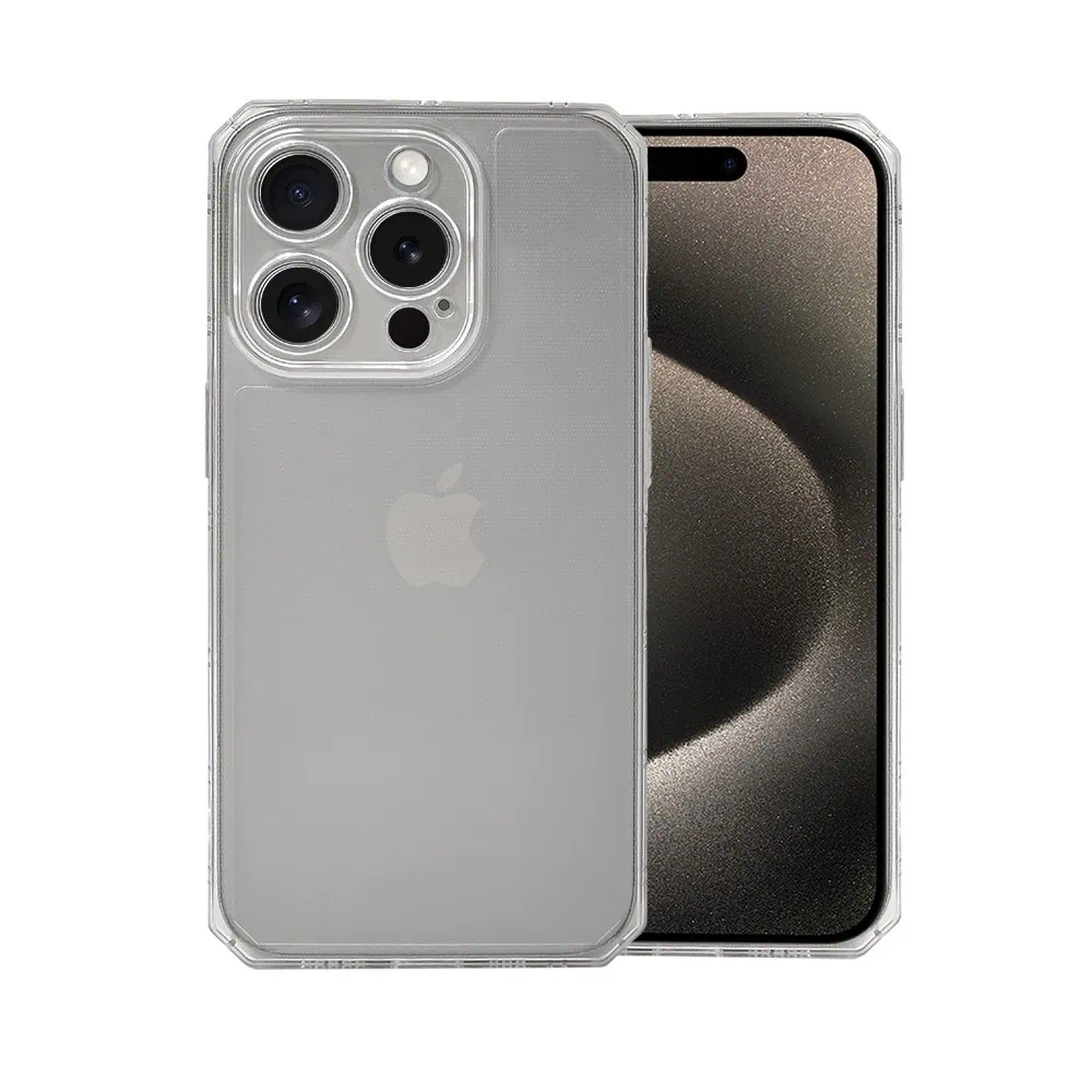 Etui do iPhone 15 Pro Camera Armor z osłoną aparatu, pancerne, przeźroczyste