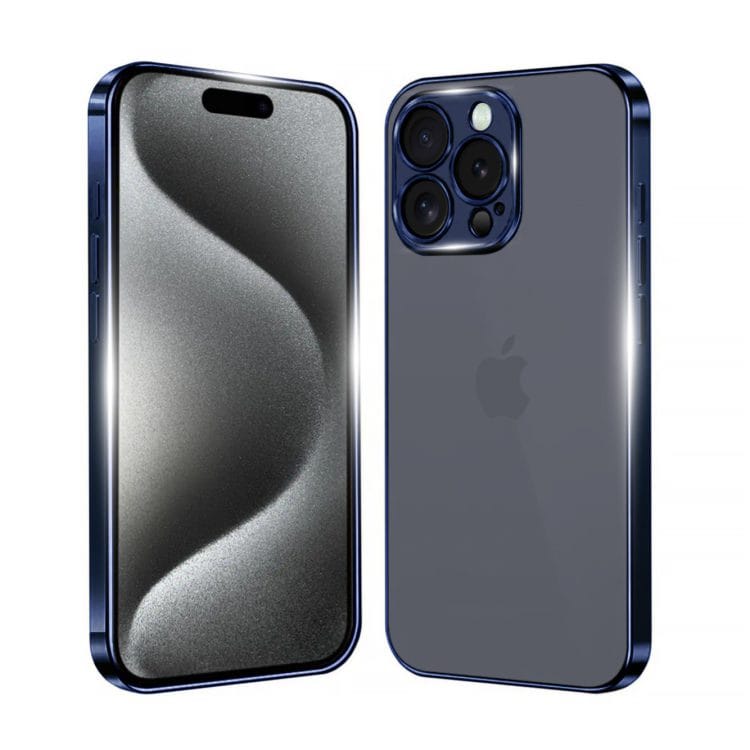 etui do iphone 15 pro max titanium edition przeźroczyste sulada oryginal, tytanowe (kopia)