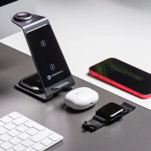 Ładowarka 3w1 iphone, apple watch, airpods , szybka, elegancka, metalowa