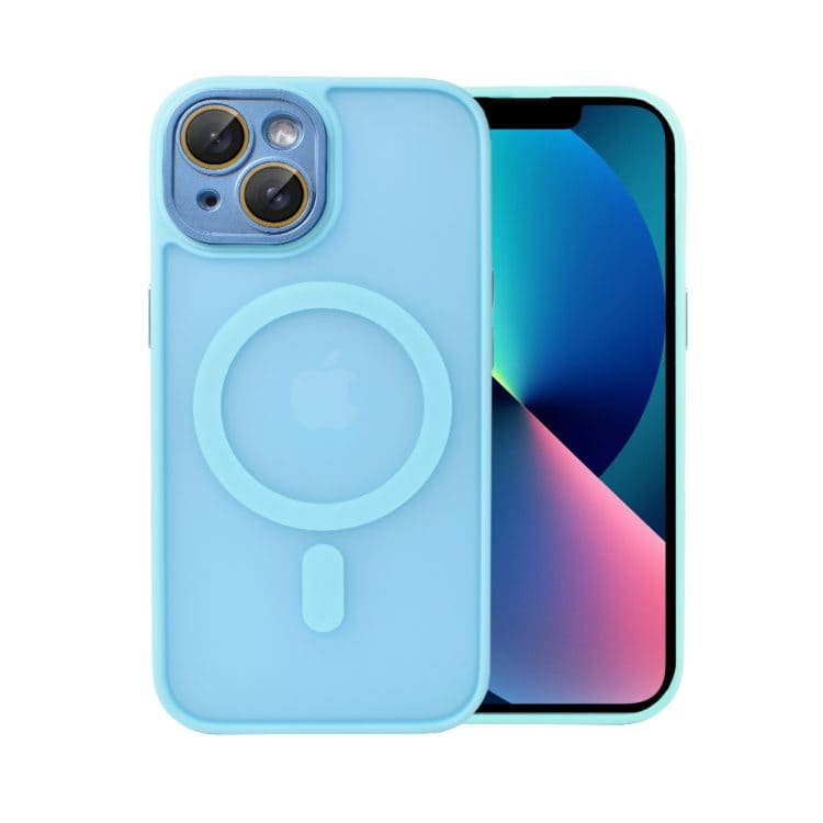etui do iphone 13 color flush z magsafe, z osłoną aparatu, niebieskie