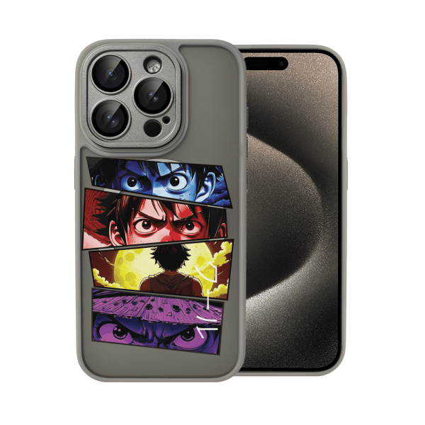 etui do iphone 15 pro max color flush z magsafe, z osłoną aparatu, z nadrukiem anime, tytanowe