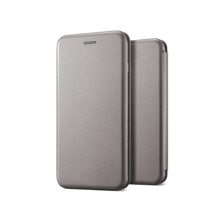 etui do iphone 15 pro max klasyczne z magnetyczną klapką, szare