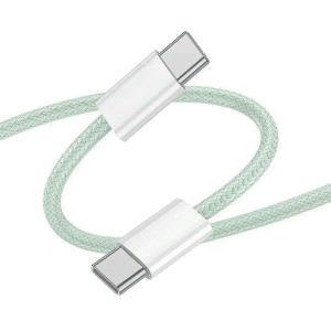 kabel 2x usb typ c, do iphone 15, tableta, laptopa, 1 metr, zielony