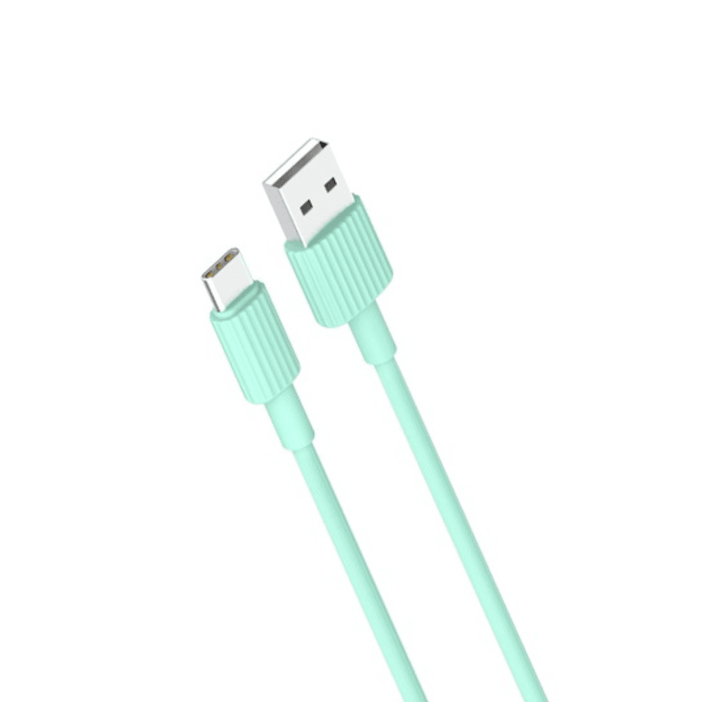 Kabel USB – USB Typ C, do iPhone 15, tableta, laptopa, 1 metr, zielony