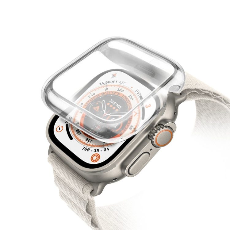 przezroczyste etui silikonowe full body do apple watch ultra 49mm