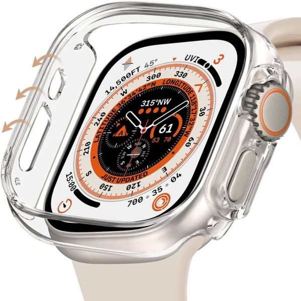 przezroczyste etui silikonowe full body do apple watch ultra 49mm
