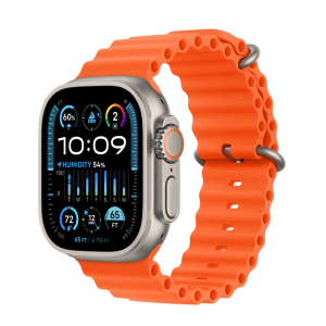 sportowy pasek silikonowy do zegarka apple watch ultra 1 2 / series 3 9 / se, 42/44/45/49mm, pomarańczowy