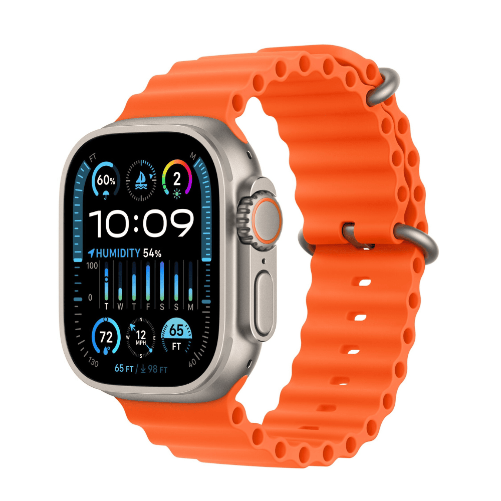 Sportowy pasek silikonowy do zegarka Apple Watch Ultra 1-2 / Series 3-9 / SE, 42/44/45/49mm, pomarańczowy