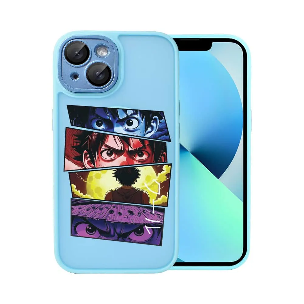 nazwa: etui do iphone 13 color flush z magsafe, z osłoną aparatu, z nadrukiem anime, niebieskie