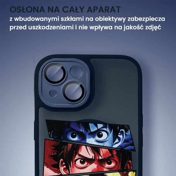 etui do iphone 14 color flush z magsafe, z osłoną aparatu, z nadrukiem anime, czarne (kopia)