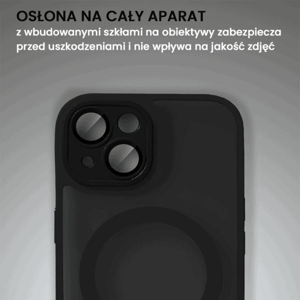 etui do iphone 13 color flush z magsafe, z osłoną aparatu, czarne