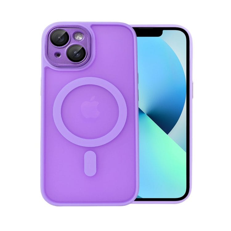 etui do iphone 13 color flush z magsafe, z osłoną aparatu, fioletowe