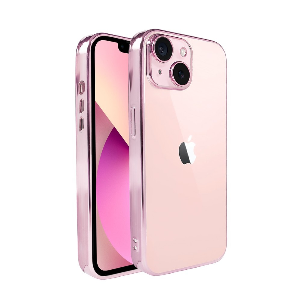 etui do iphone 13 slim pink z osłoną kamery, zimny róż (outlet)