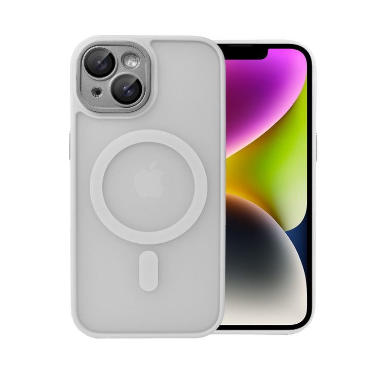 etui do iphone 14 color flush z magsafe, z osłoną aparatu, tytanowe