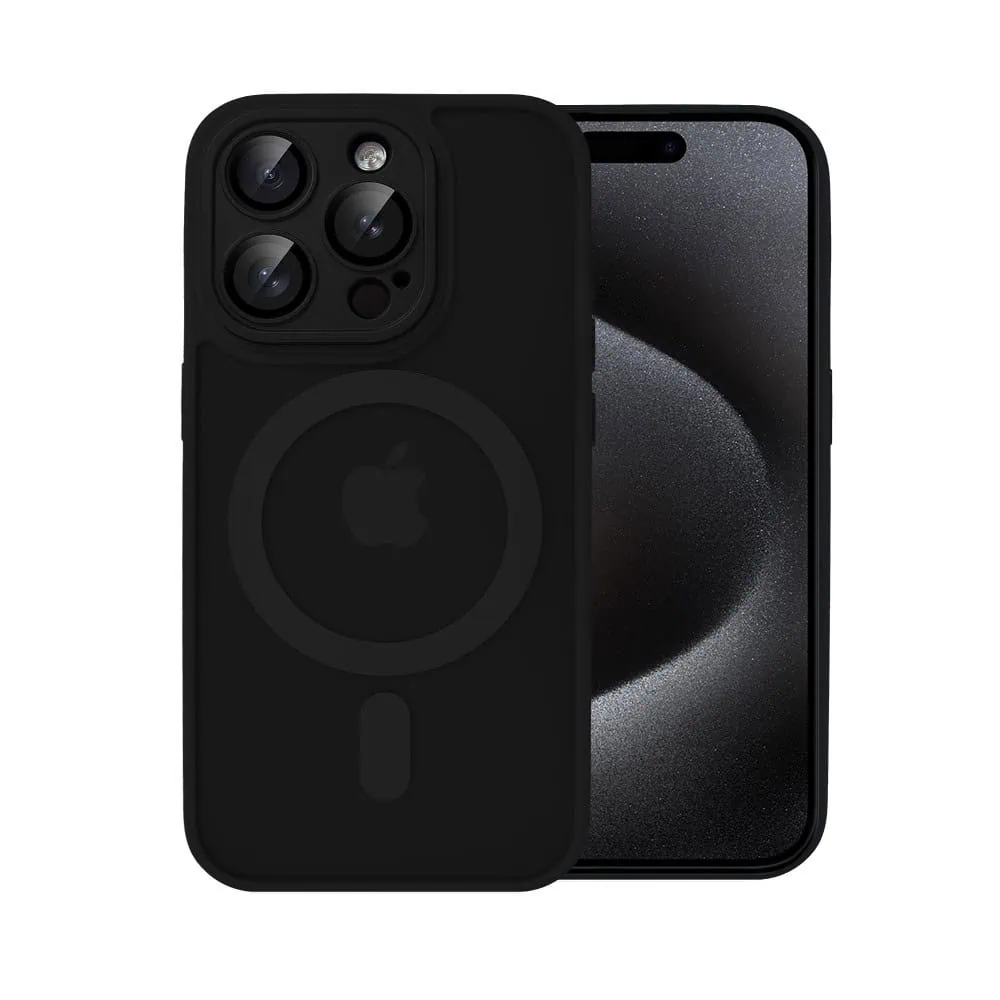 Etui do iPhone 15 Pro Color Flush z Magsafe, z osłoną aparatu, czarne
