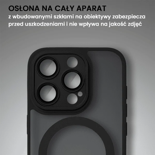 etui do iphone 15 pro max color flush z magsafe, z osłoną aparatu, czarne