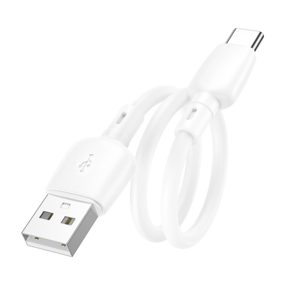 kabel usb – usb typ c, do iphone 15, tableta, laptopa, bardzo krótki, 0.25 metra, biały