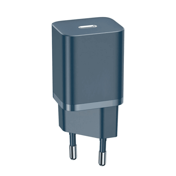 Ładowarka sieciowa usb typ c, bardzo szybka, 20w, granatowa