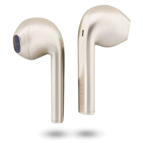 Słuchawki GUESS z funkcją bluetooth i pudełkiem ładującym, złote0f95515f5f918f8ccdfe7c948e48fbaf