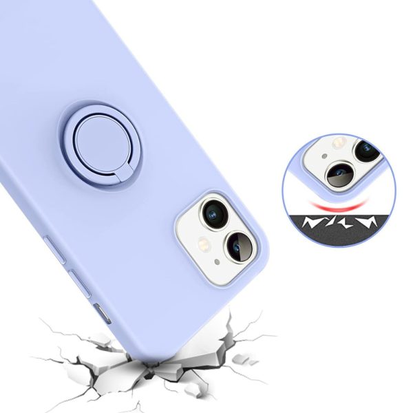 etui do iphone 12 pro magnetic ring matowe nie widać śladów, uchwyt magnetyczny liliowe