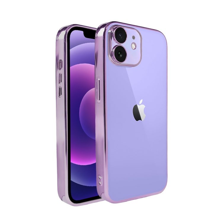 etui do iphone 12 mini slim violet z osłoną kamery, ciemny fiolet