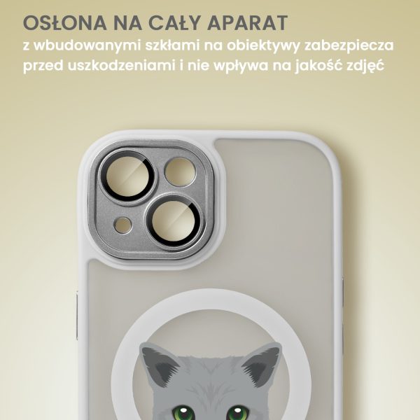 etui do iphone 13 color flush z magsafe, z osłoną aparatu, kot birmański, tytanowe (kopia)