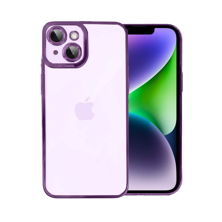 etui do iphone 14 plus camera high pro z osłoną kamery, fioletowe