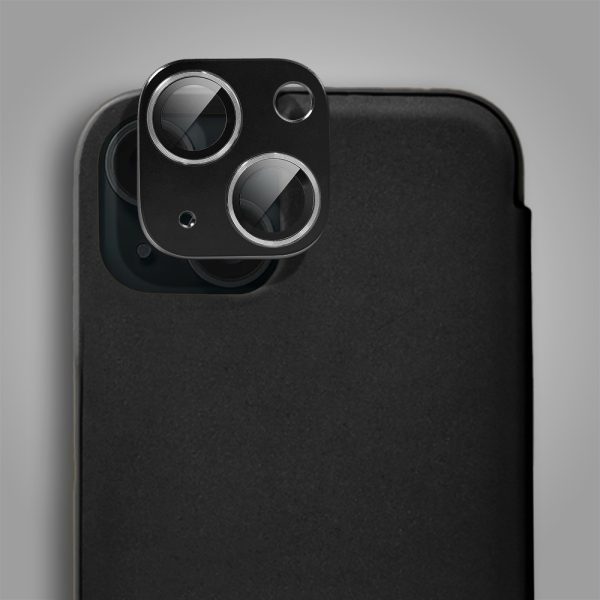 etui do iphone 15 plus mirror view zamykane typu książka, eleganckie lustrzane, czarne