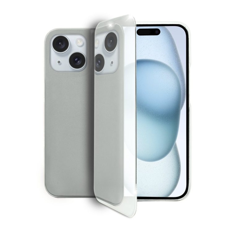 etui do iphone 15 mirror view zamykane typu książka, eleganckie lustrzane, srebrne