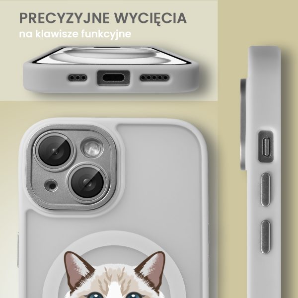 etui do iphone 15 color flush z magsafe, z osłoną aparatu, kot birmański, tytanowe (kopia)