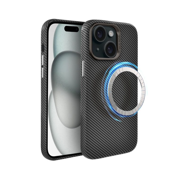 etui do iphone 15, magsafe carbon skin, cienkie, karbonowe, sulada original, czarne