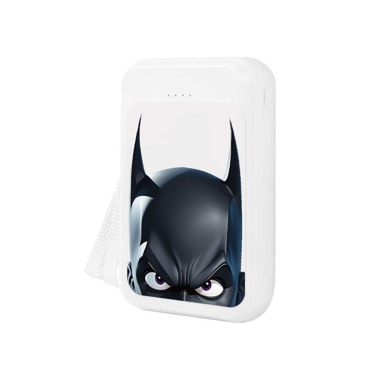 power bank akumulator 8000 mah, (2x usb, micro usb, usb typ c), zając, biały (kopia)