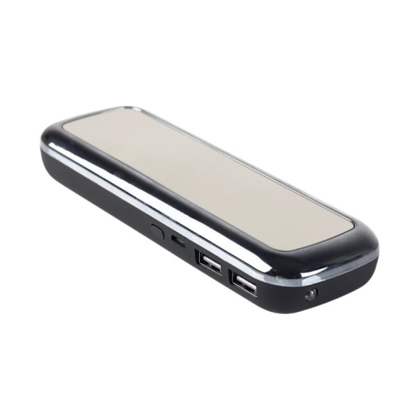 power bank lusterko 5500 mah, (2x usb, micro usb), srebrny