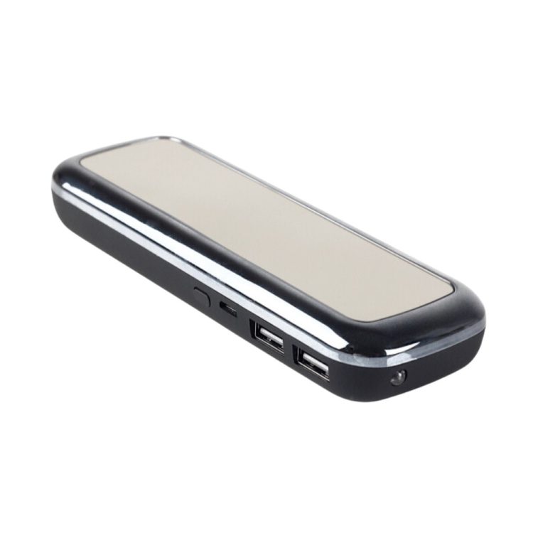 power bank lusterko 5500 mah, (2x usb, micro usb), srebrny