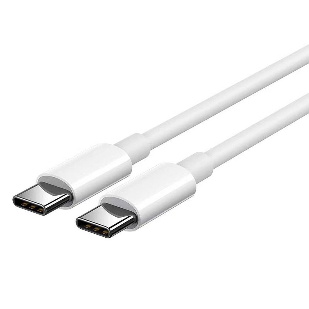 kabel 2xusb typ c do iphone 15, laptopa, tableta, pd60w, szybkie ładowanie, 2 metry, biały