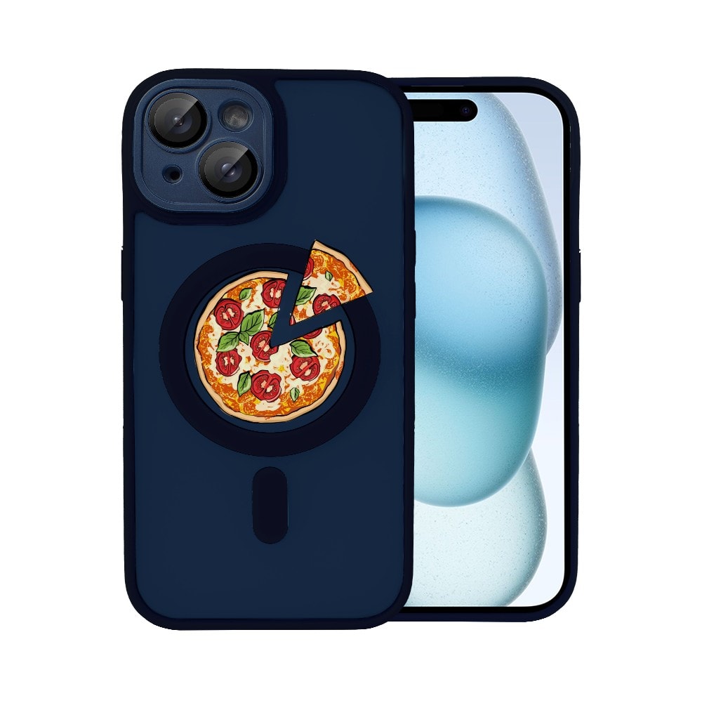 etui do iphone 15 color flush z magsafe, z osłoną aparatu, z nadrukiem pizza, jasna zieleń (kopia)
