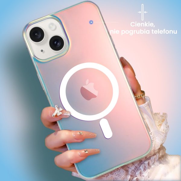 etui do iphone 13 magsafe california sunset, zmieniające kolor