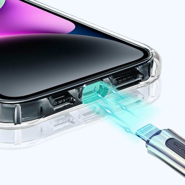 etui do iphone 14 clear case, osłona aparatu, twardy tył z magsafe, przeźroczyste