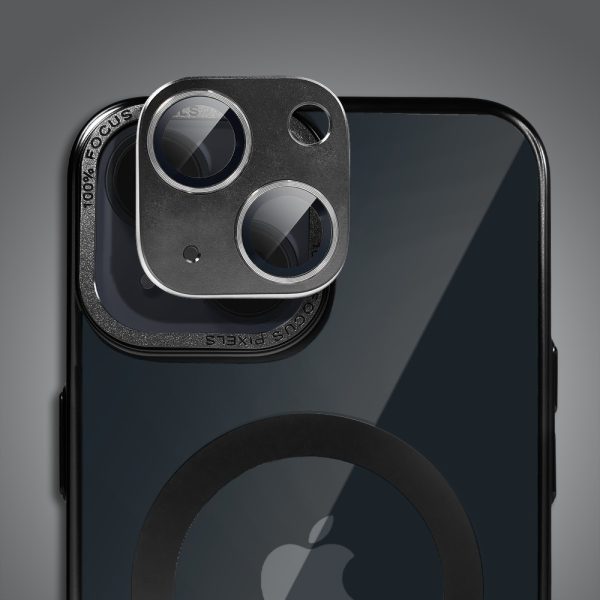 etui do iphone 14 skin shield, cienkie, twardy tył, titanium finish, czarne
