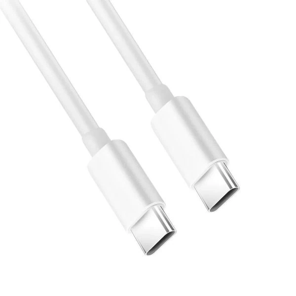 kabel 2xusb typ c do iphone 15, tableta, laptopa, pd60100w, szybkie ładowanie, 3 metry, biały