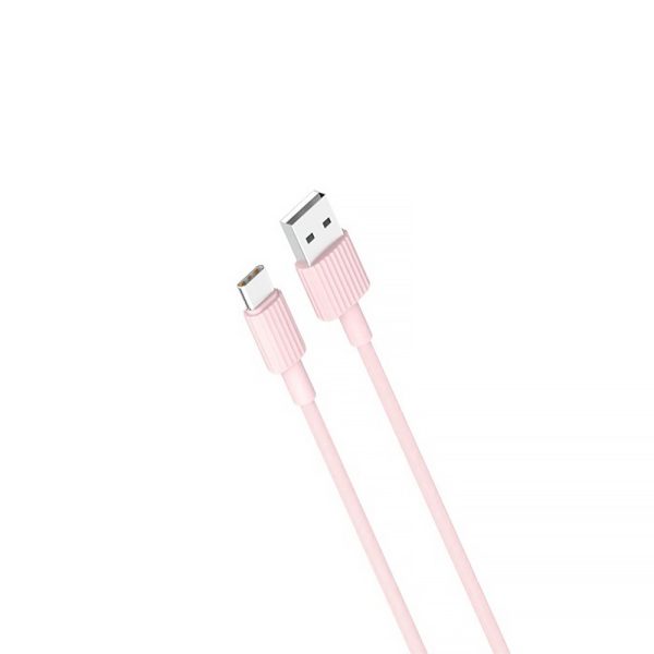 kabel usb usb typ c, do iphone 15, tableta, laptopa, 1 metr, różowy