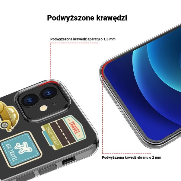 etui do iphone 13 pro, przeźroczyste, naklejki z podróży (kopia)